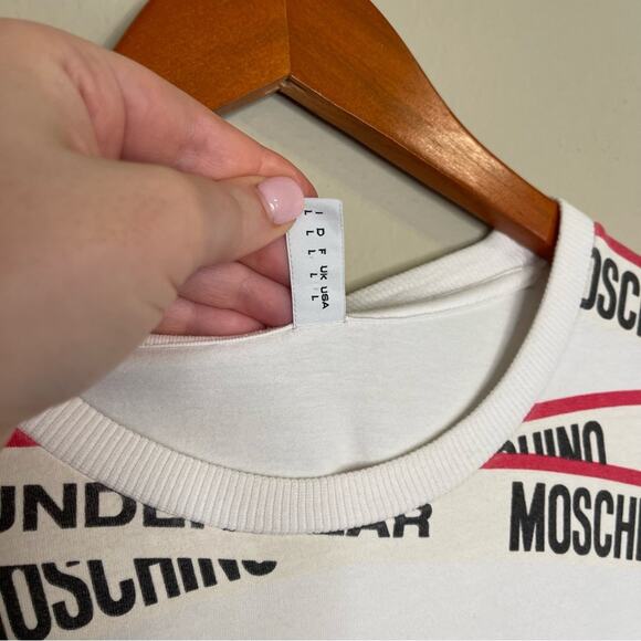 Moschino Underwear Men's Cotton Graphic T-Shirt L - Picture 6 of 11